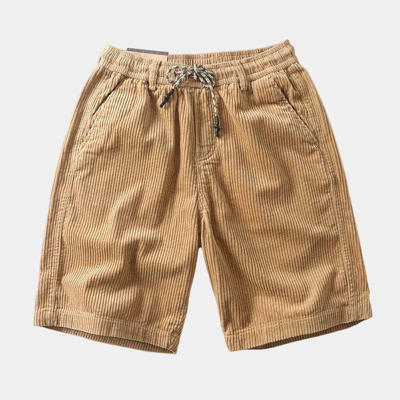 Short homme velours côtelé - Kaki