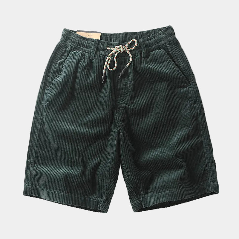 Short homme velours côtelé - Vert