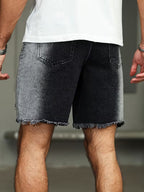 Shorts à Ourlet Effiloché pour Hommes - image 4