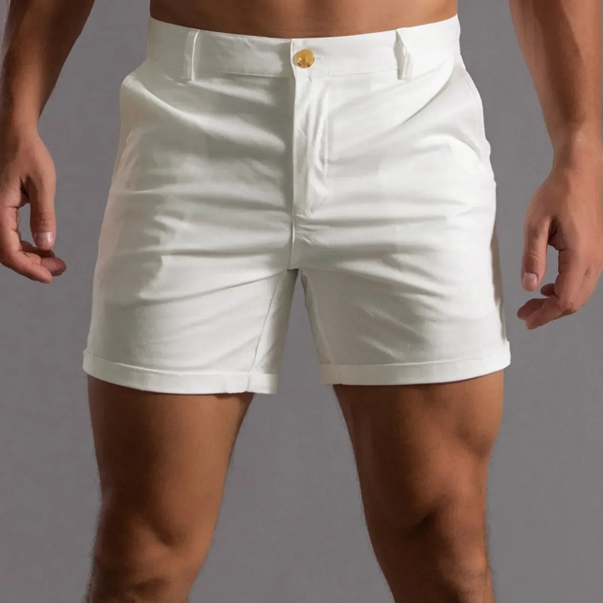 Shorts Chino pour Hommes – Élégants et Confortables - Blanc