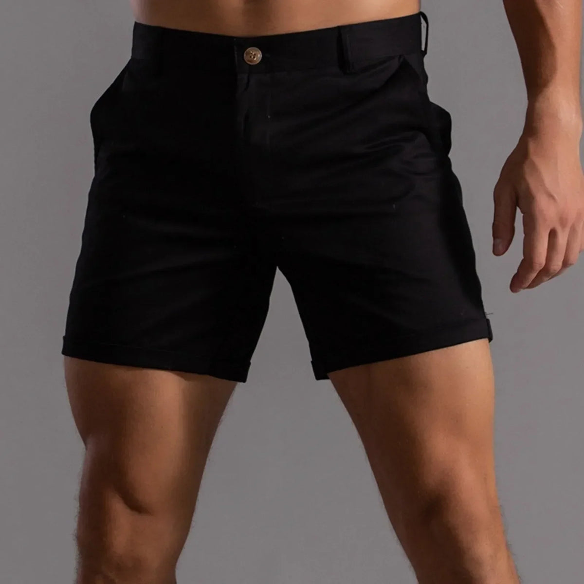 Shorts Chino pour Hommes – Élégants et Confortables - Noir