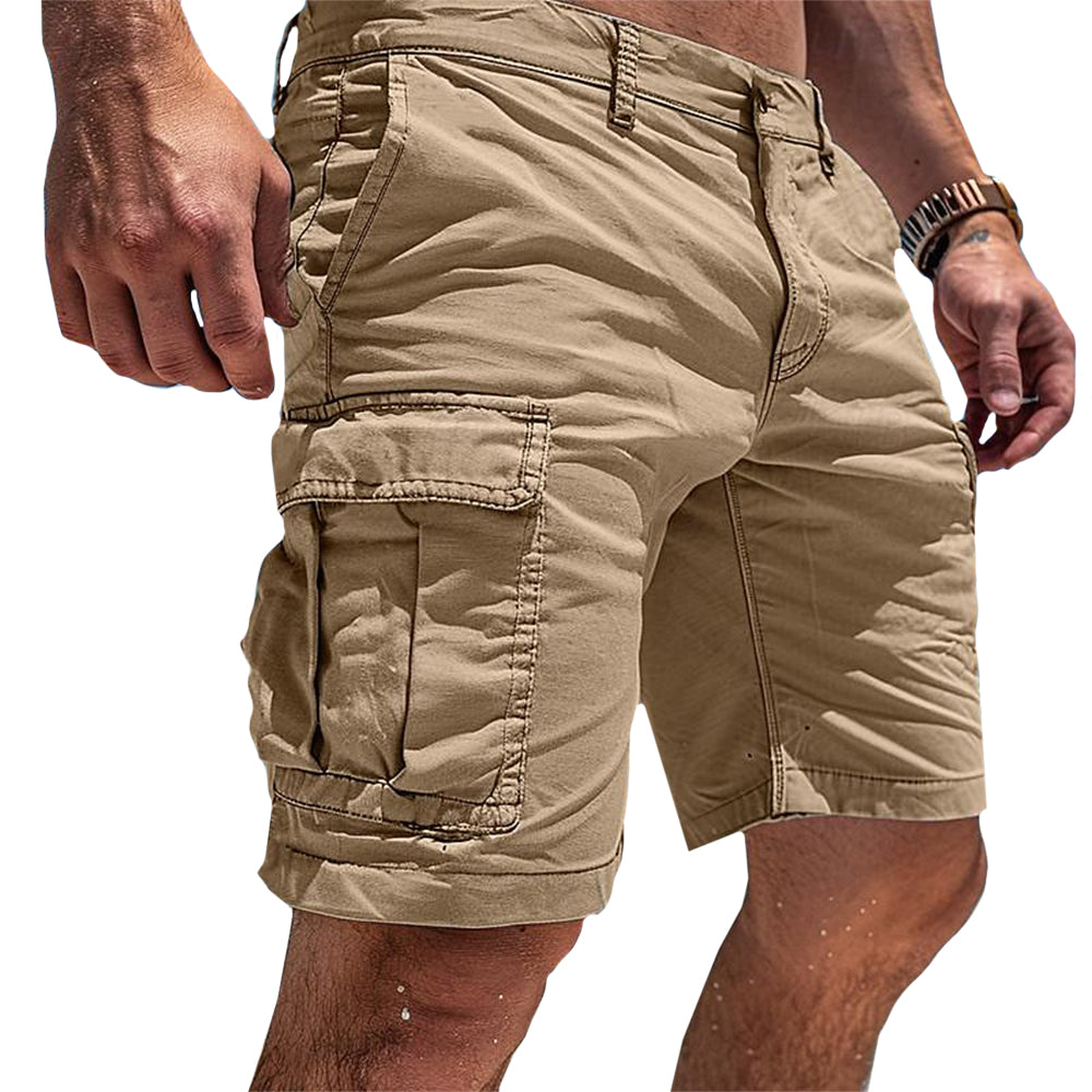 Shorts tactiques décontractés pratiques pour homme – résistants, légers, respirants, multi-poches - Kaki