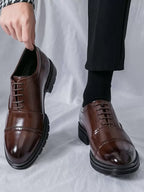 Souliers homme à lacets bout rapporté - image 1