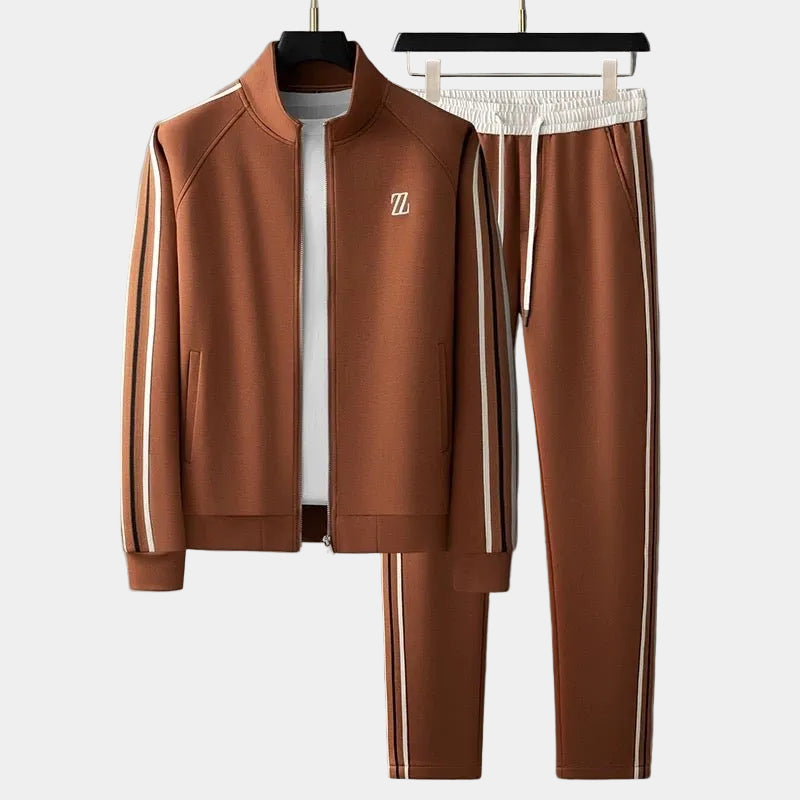 Survêtement homme zippé - Marron