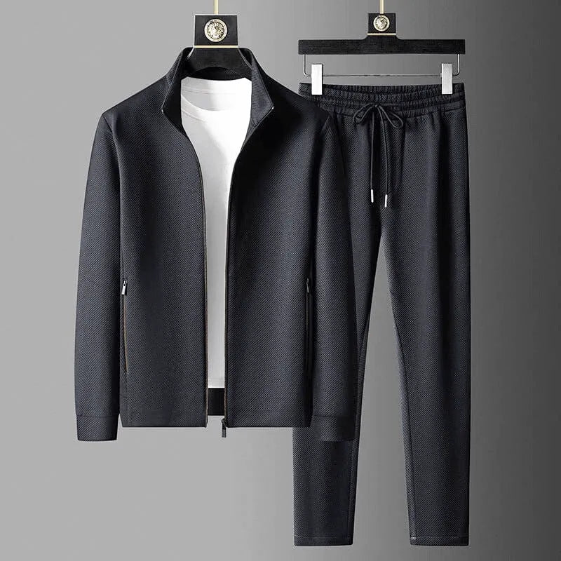 Survêtement Premium pour Homme - Matériaux de haute qualité, coupe confortable - Idéal pour les journées actives et détentes - Noir
