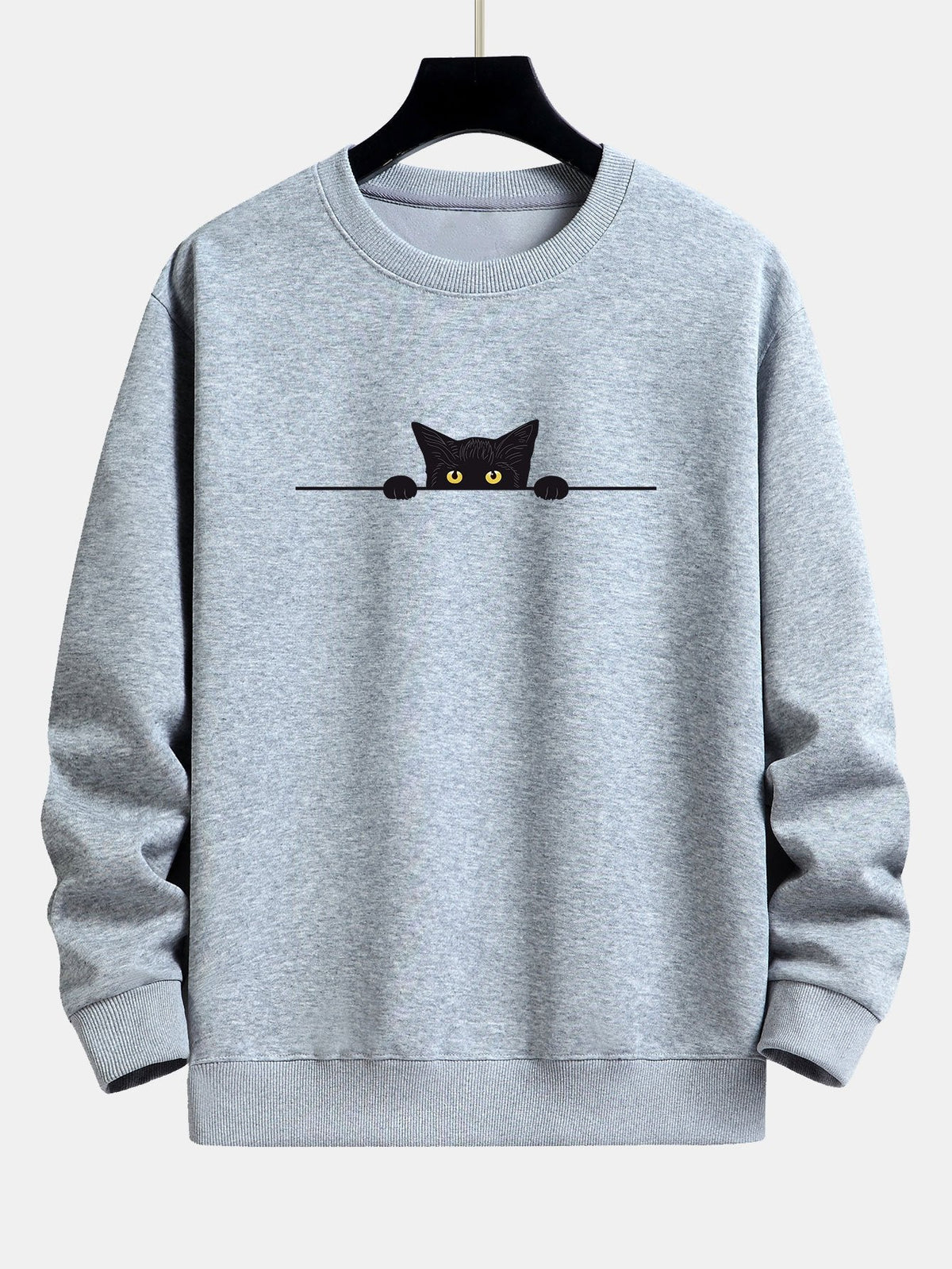 Sweat homme imprimé col rond - Argent