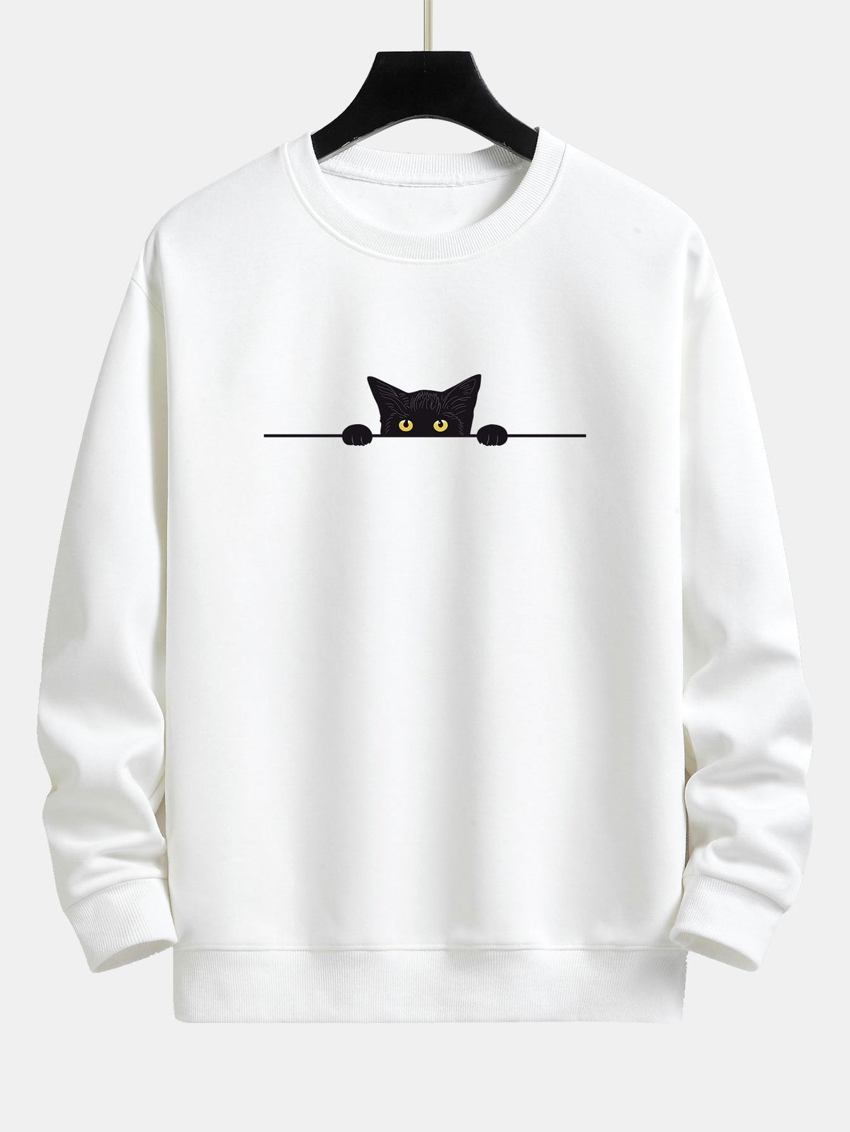 Sweat homme imprimé col rond - Blanc