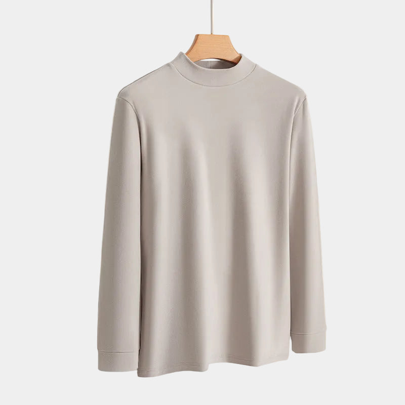 T-shirt homme col montant - Abricot