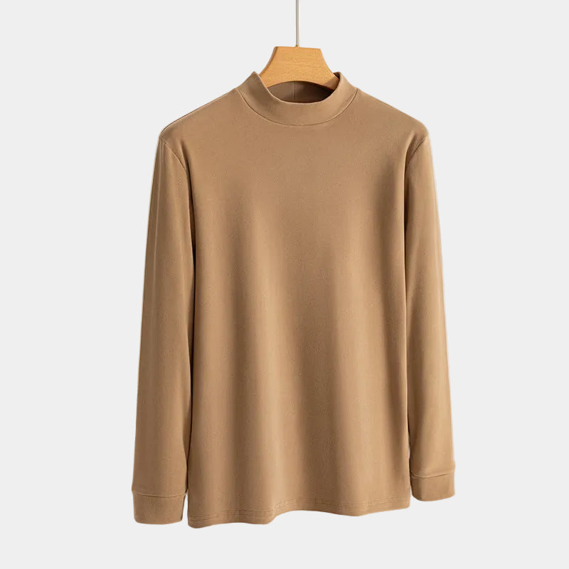 T-shirt homme col montant - Kaki