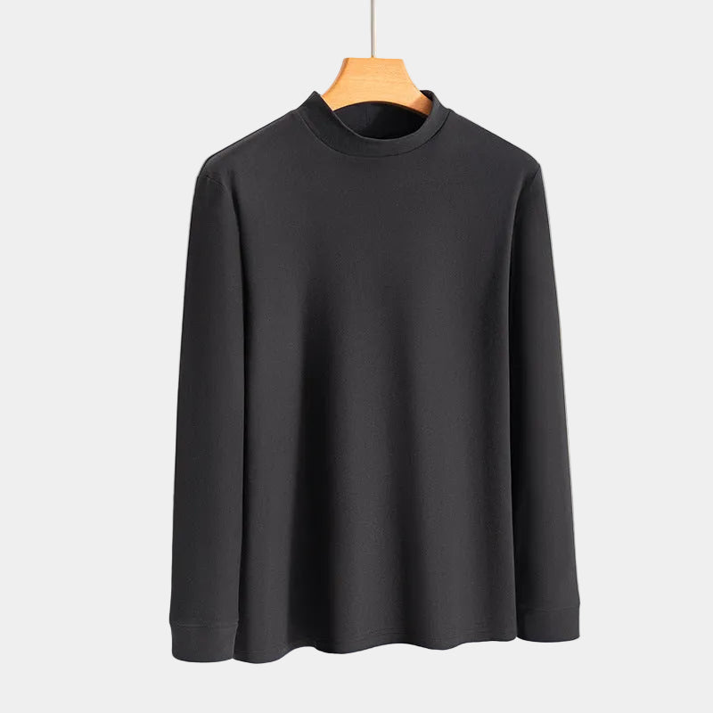 T-shirt homme col montant - Noir