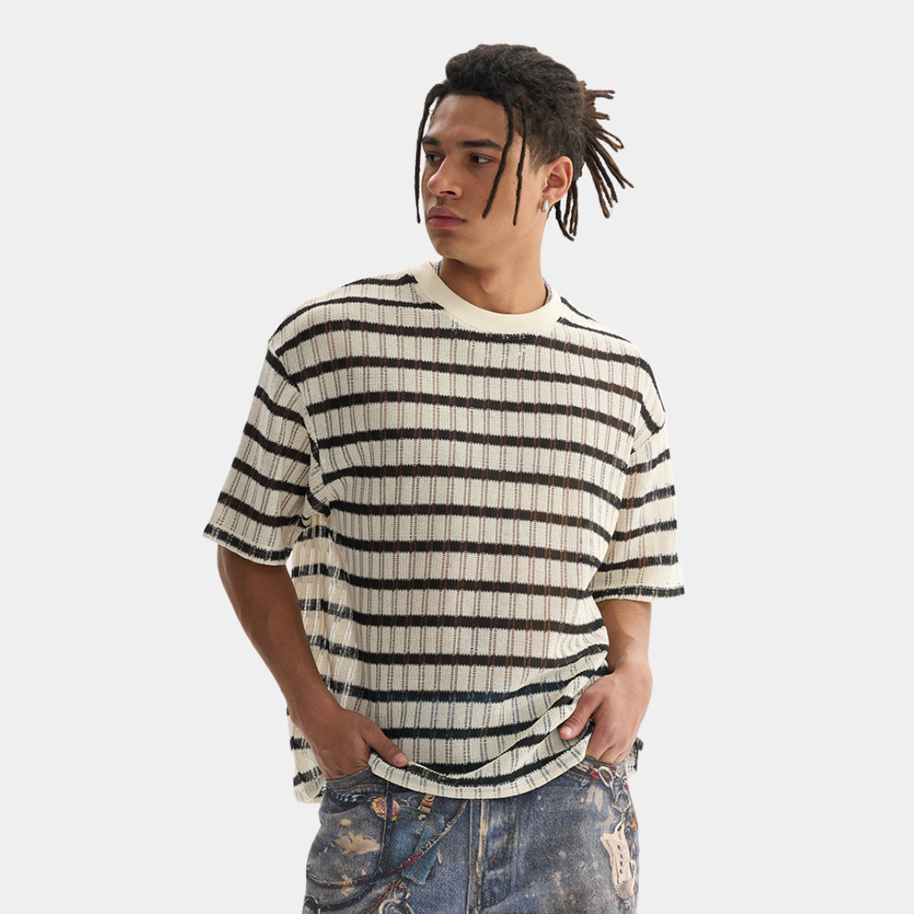 T-shirt homme coupe ample - Abricot