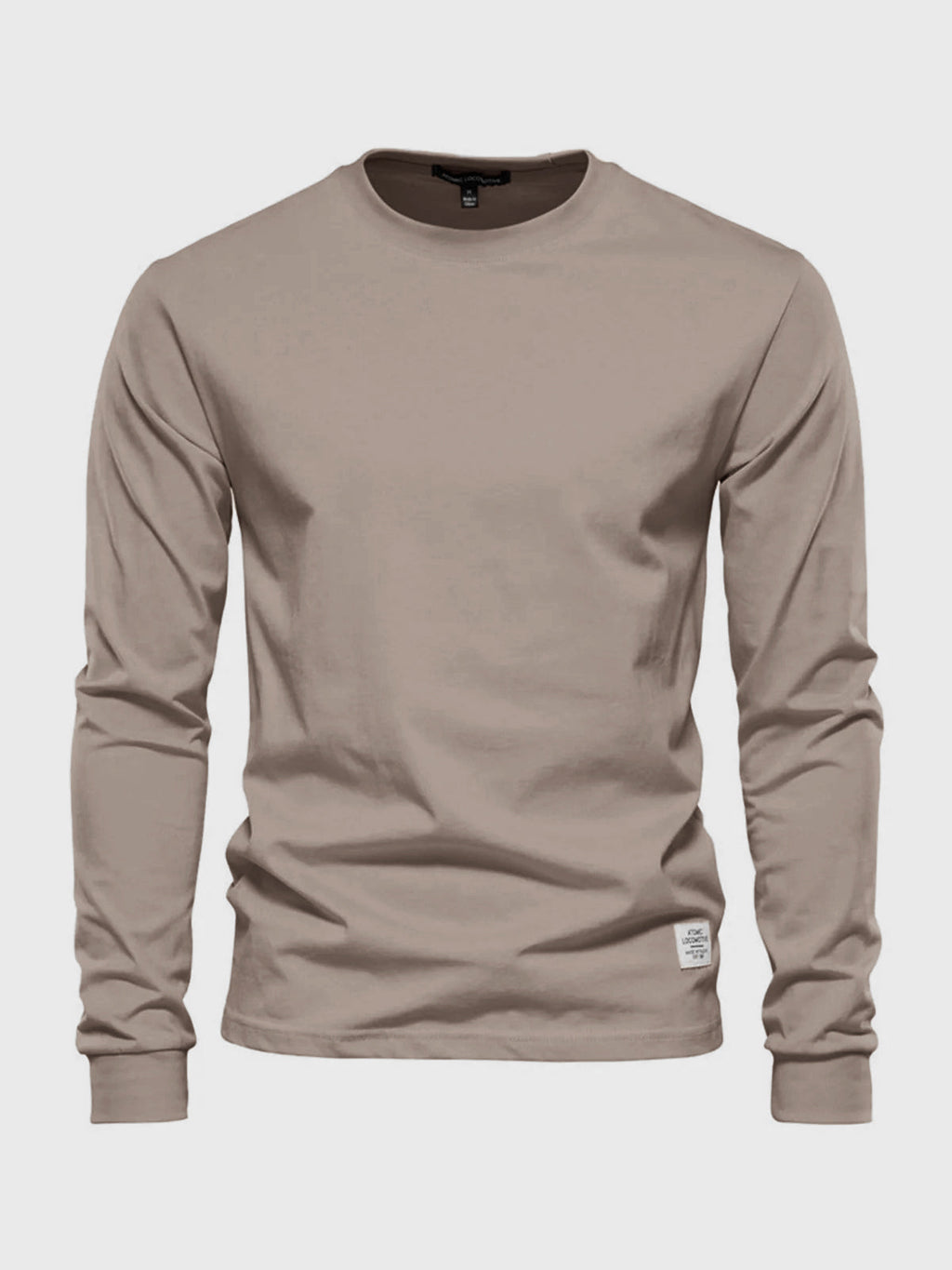 T-Shirt Homme Manches Longues en Coton – Col Rond Décontracté - image 1