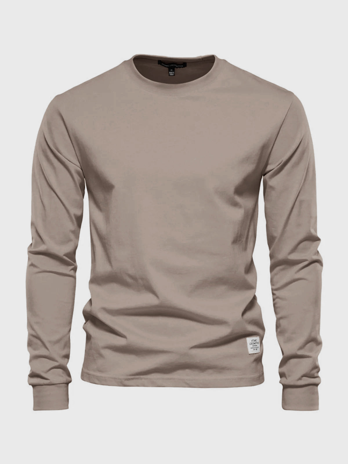 T-Shirt Homme Manches Longues en Coton – Col Rond Décontracté - image 1