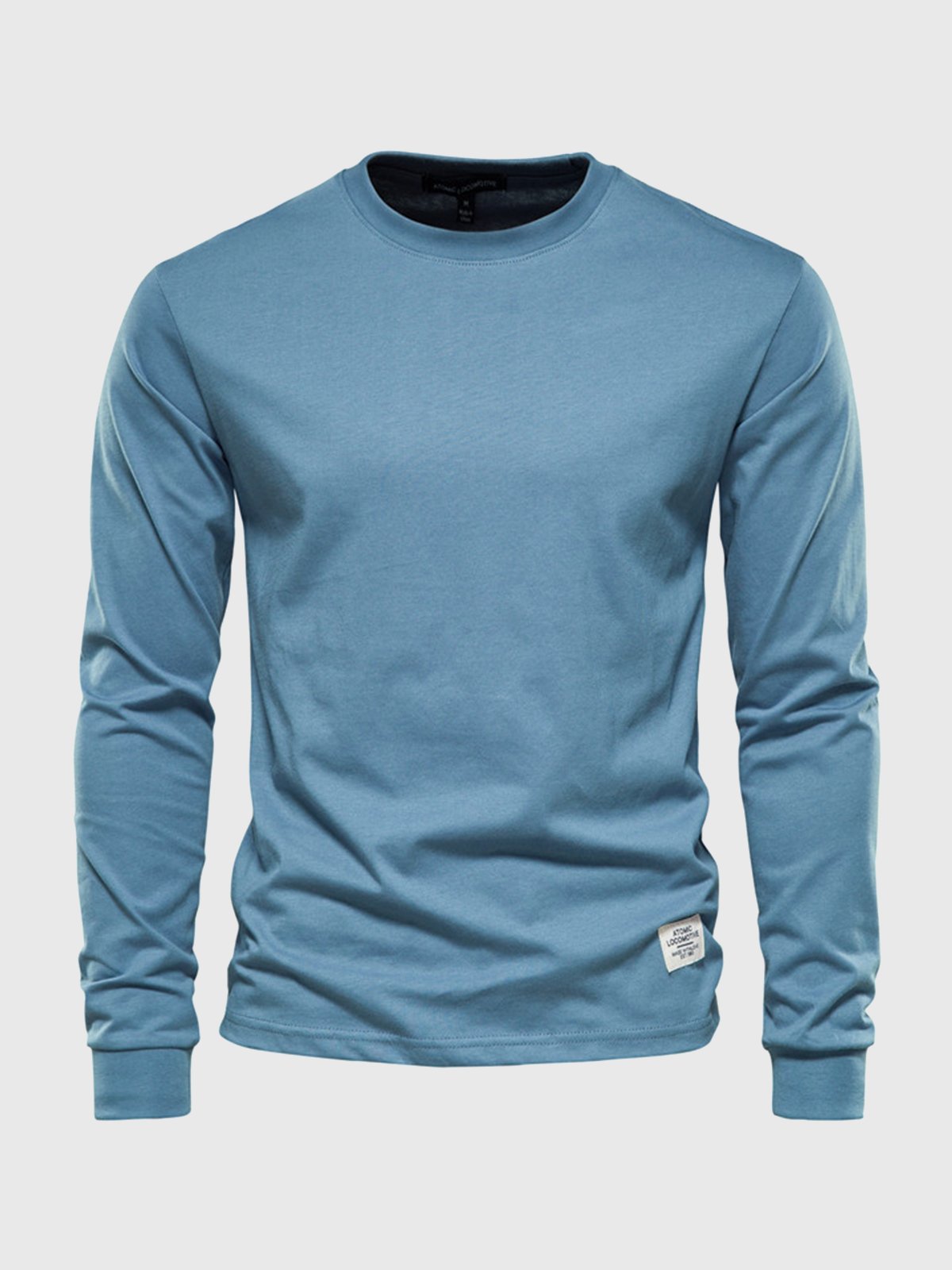 T-Shirt Homme Manches Longues en Coton – Col Rond Décontracté - image 6