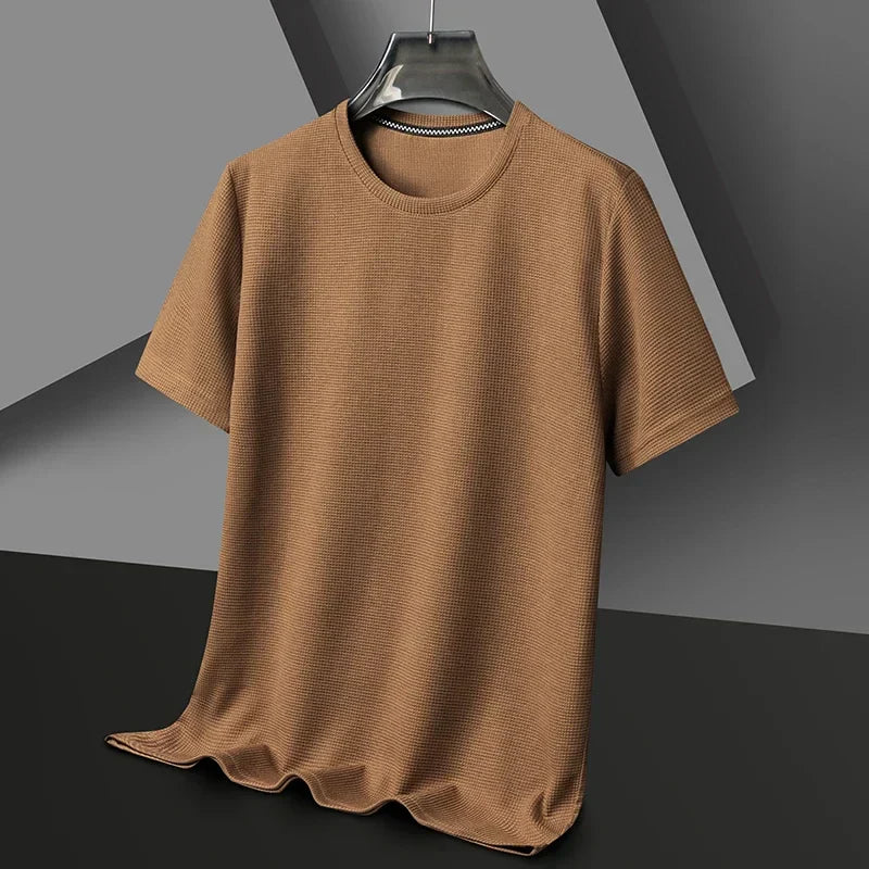 T-shirt homme texturé - Marron clair
