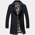 Trench homme boutonné - Noir