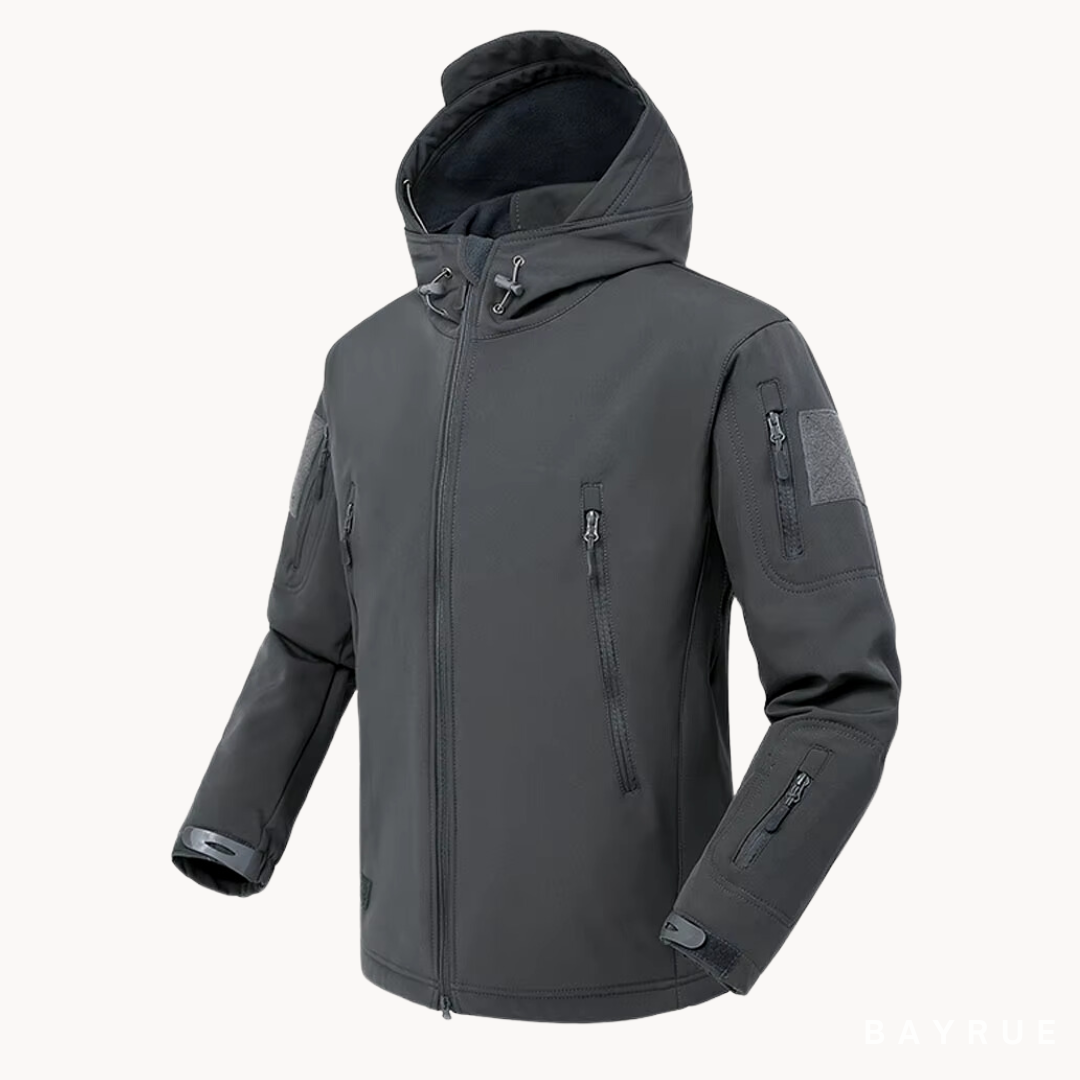 Veste à Capuche Étanche Ultralégère pour Homme –  Fermeture éclair Vêtements d'extérieur - Gris