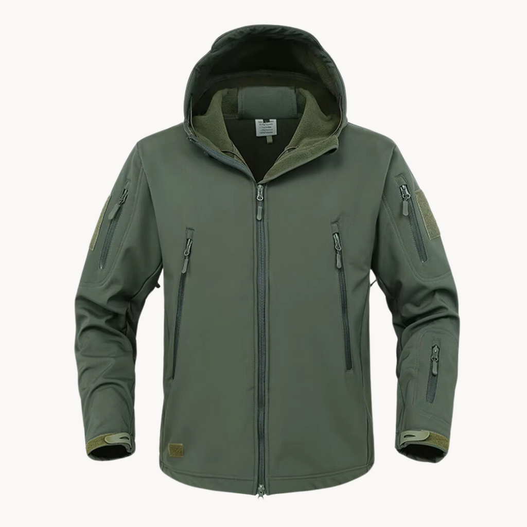 Veste à Capuche Étanche Ultralégère pour Homme –  Fermeture éclair Vêtements d'extérieur - Vert
