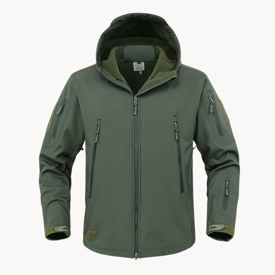 Veste à Capuche Étanche Ultralégère pour Homme –  Fermeture éclair Vêtements d'extérieur - Vert