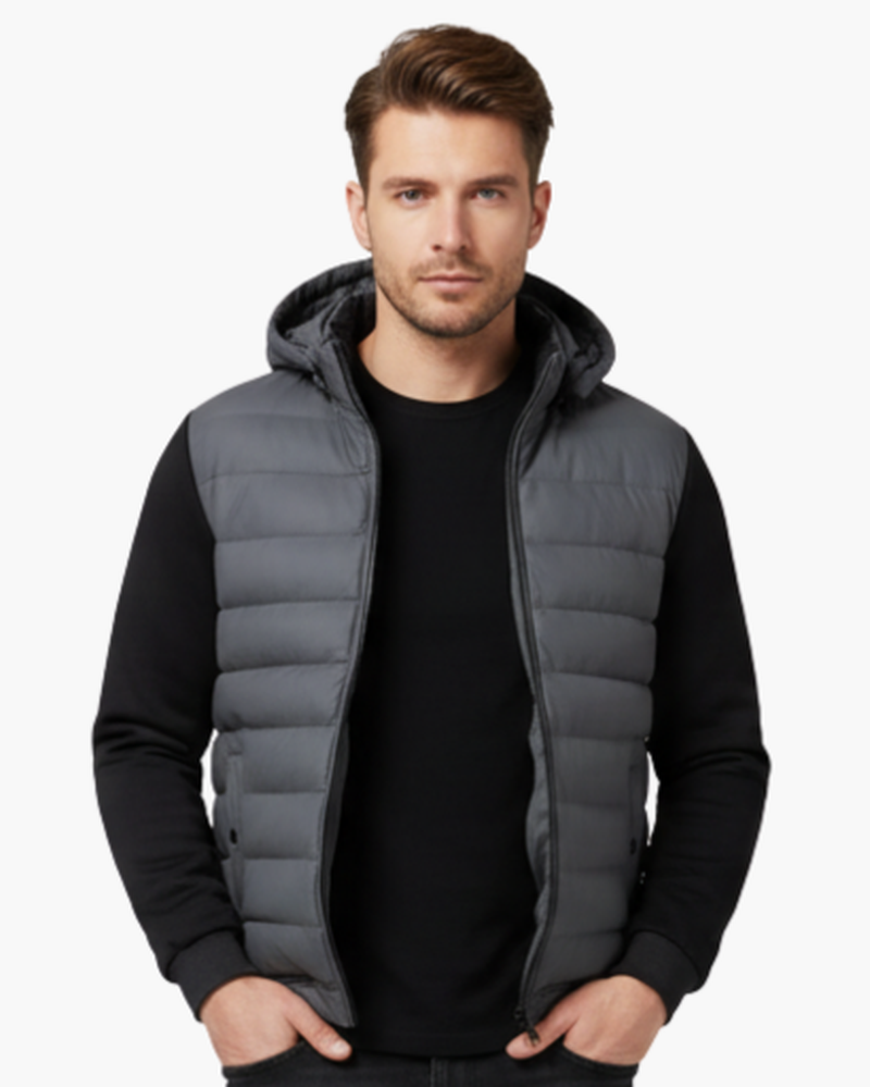 Veste à capuche matelassée pour homme – Style urbain et confort thermique - image 8