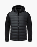 Veste à capuche matelassée pour homme – Style urbain et confort thermique - Noir
