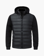 Veste à capuche matelassée pour homme – Style urbain et confort thermique - Noir
