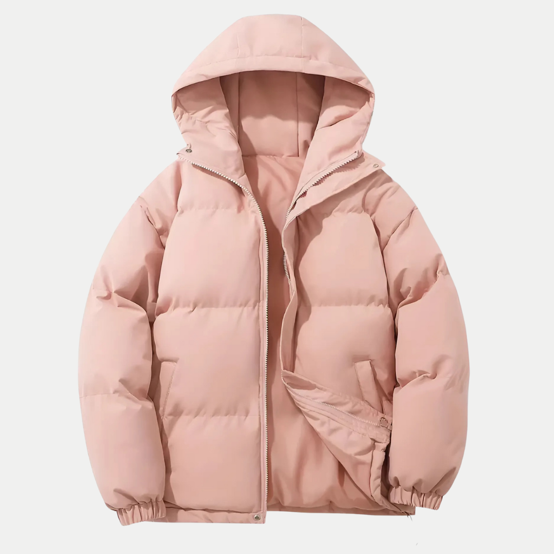 Veste bombardier classique d'hiver pour hommes avec capuche - Rosa