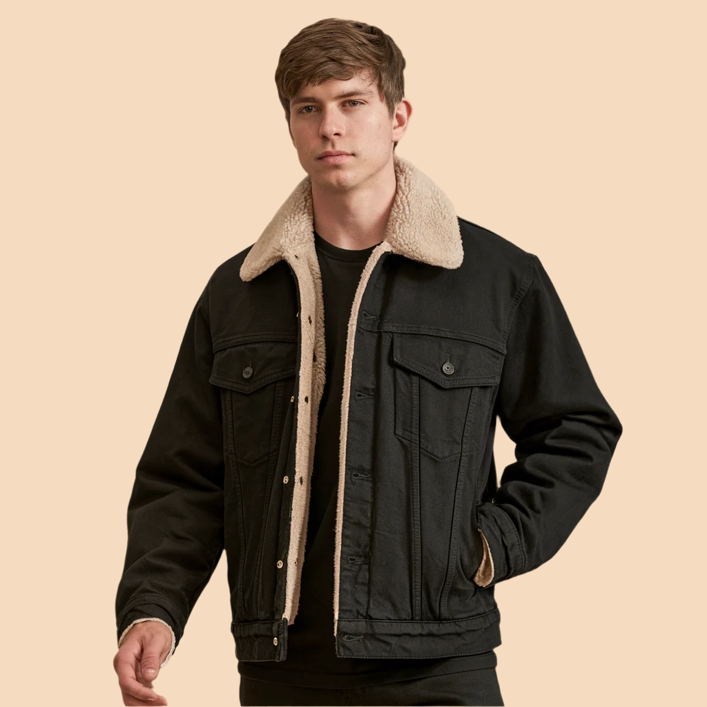 Veste bombardier classique vintage pour homme - image 1