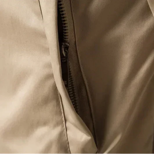 Veste Bomber Homme Légère à Zip – Veste Décontractée avec Bord Côtelé - image 6