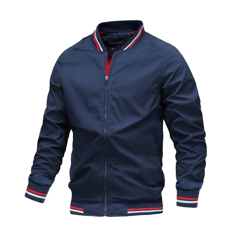 Veste Bomber Légère Décontractée Homme – Col Montant Stylé - image 6
