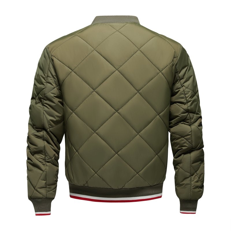 Veste Bomber Matelassée Géométrique pour Homme – Confort Élégant d’Extérieur - image 9