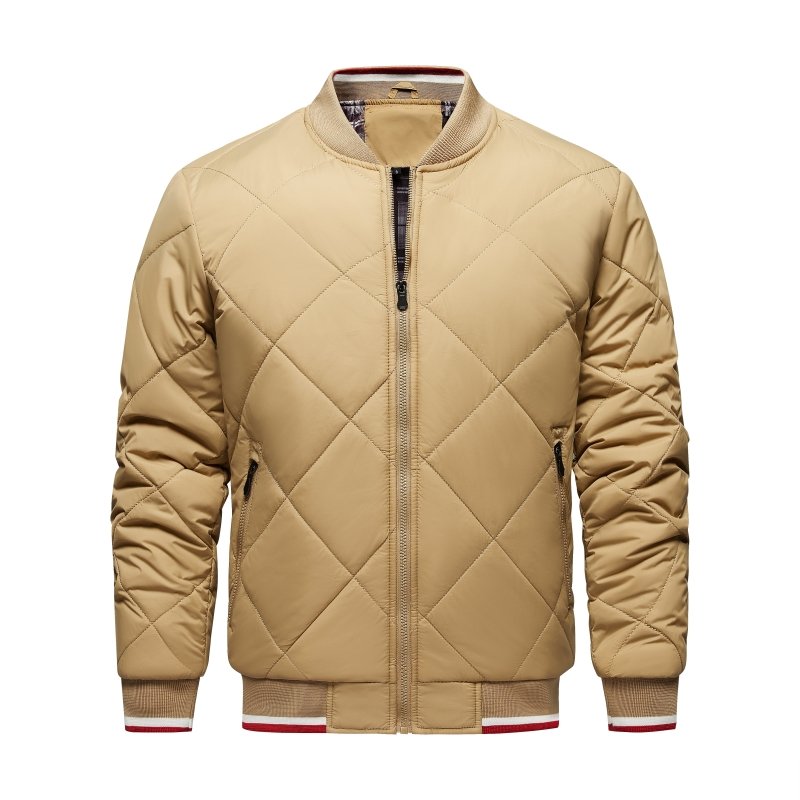 Veste Bomber Matelassée Géométrique pour Homme – Confort Élégant d’Extérieur - image 10