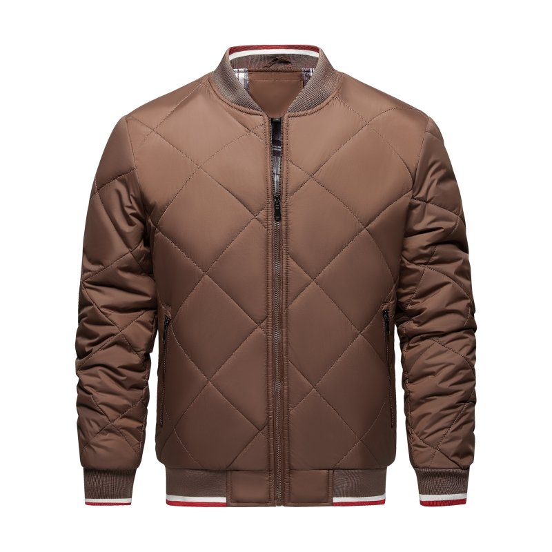 Veste Bomber Matelassée Géométrique pour Homme – Confort Élégant d’Extérieur - image 11