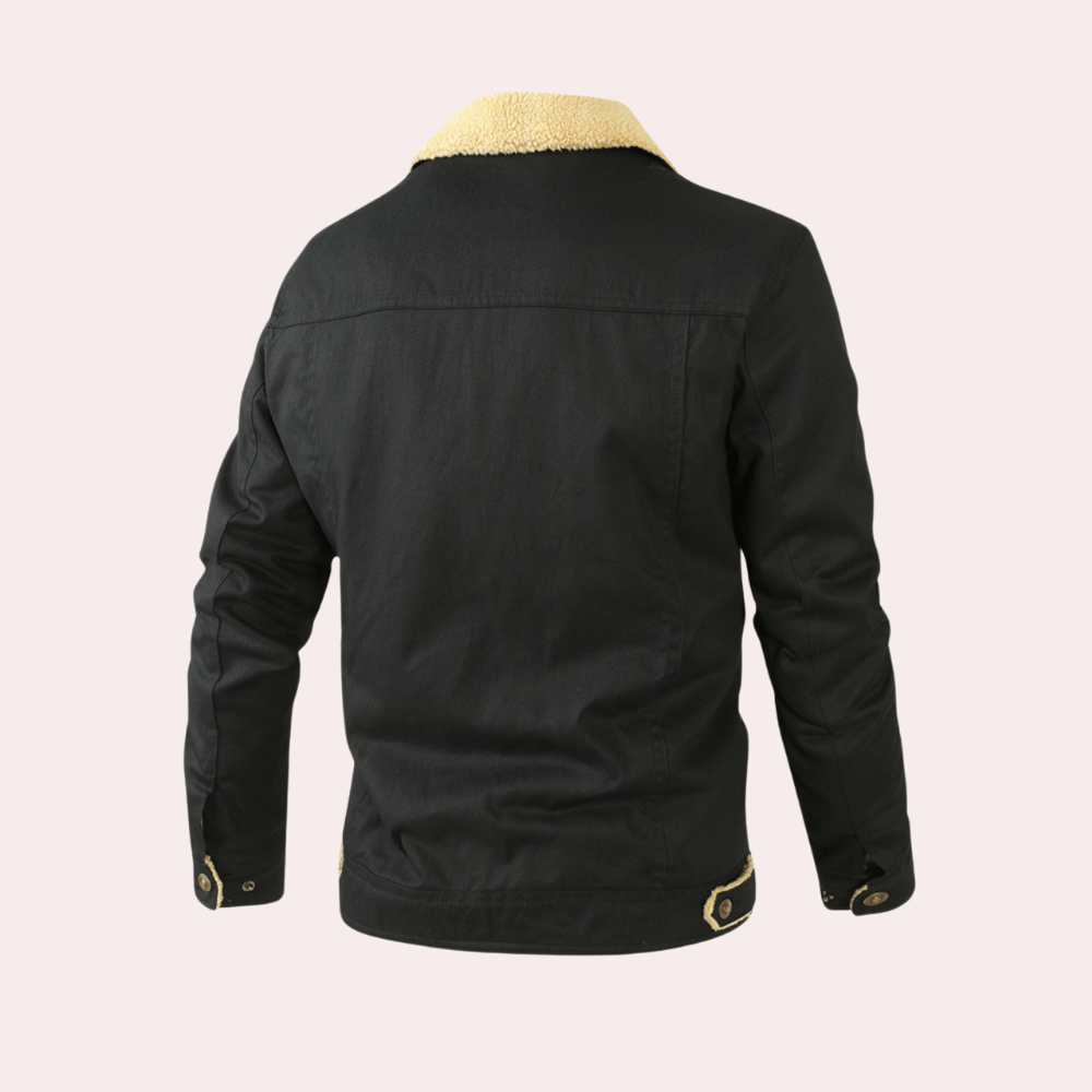 Veste Cargo Homme Doublée Sherpa – Manteau d’Hiver Isolant et Chaud - image 2