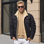 Veste Cargo Homme Doublée Sherpa – Manteau d’Hiver Isolant et Chaud - image 6