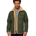 Veste Cargo Homme Doublée Sherpa – Manteau d’Hiver Isolant et Chaud - image 11