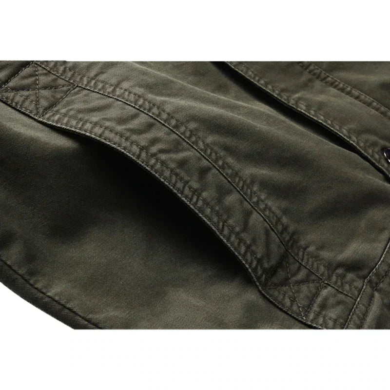 Veste Cargo Homme Stylée – Col Montant et Poches Style Militaire - image 2