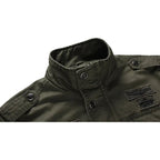 Veste Cargo Homme Stylée – Col Montant et Poches Style Militaire - image 4