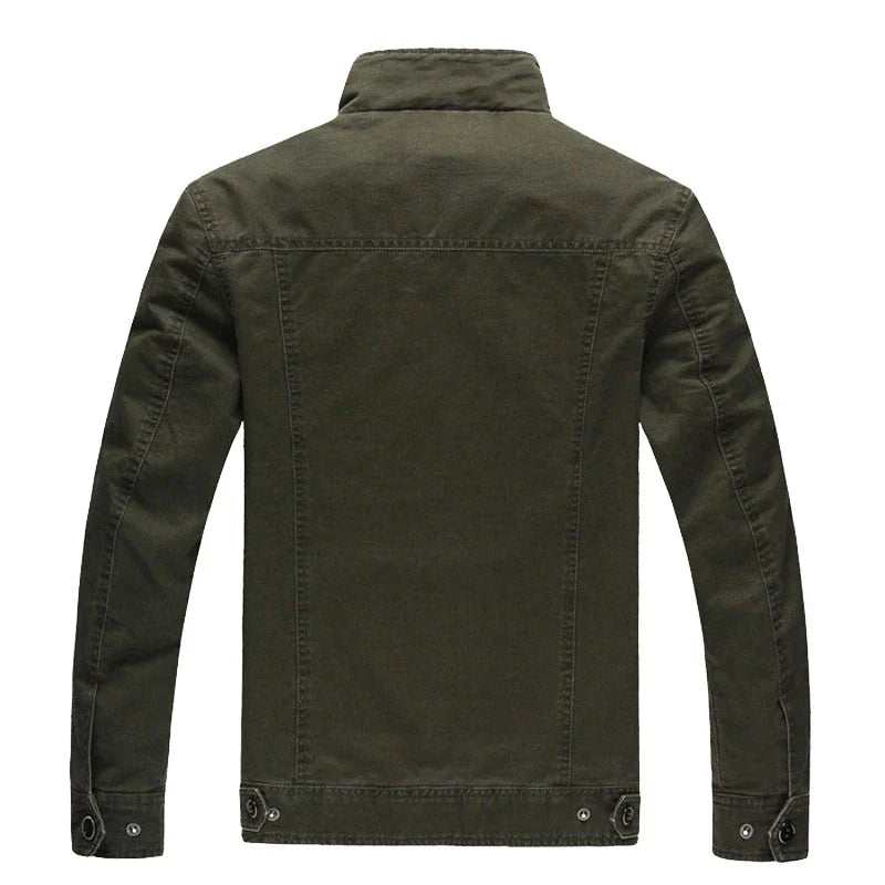 Veste Cargo Homme Stylée – Col Montant et Poches Style Militaire - image 5
