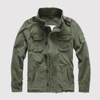 Veste classique à manches longues pour hommes avec poches - Vert armée