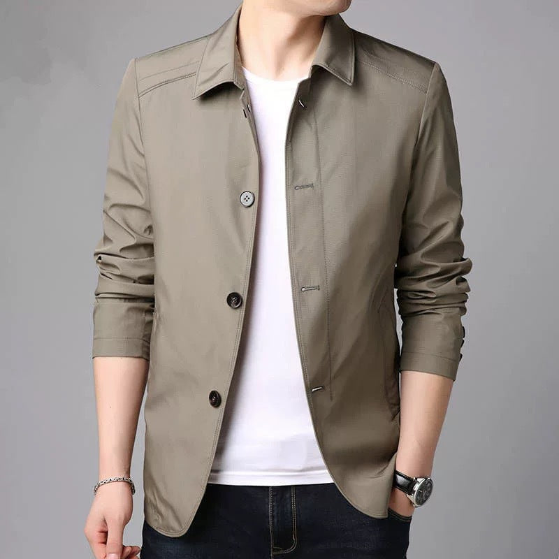 Veste – Col superposé moderne et superposition légère - Gris