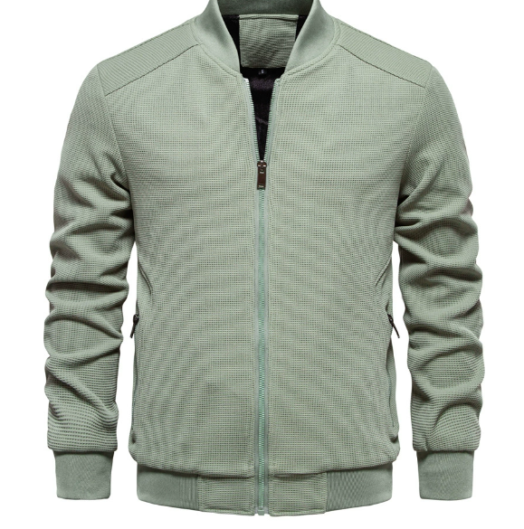 Veste Côtelée Isolée Élégante pour Homme - Vêtements d'extérieur Confortable - Vert clair