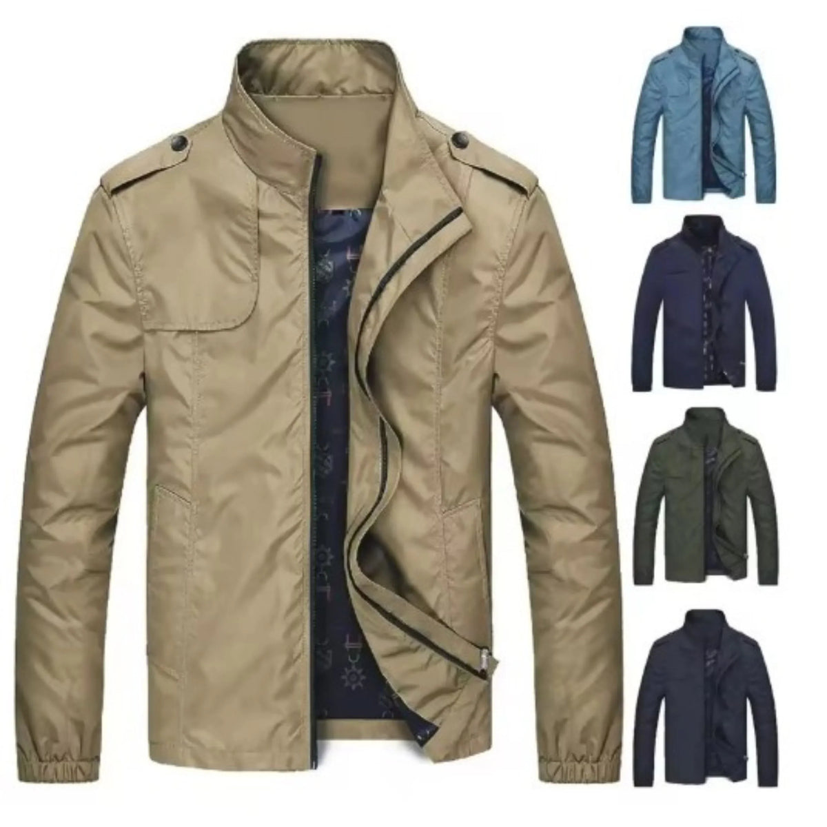 Veste Coupe-Vent Zippée pour Homme – Veste Légère et Décontractée - image 6