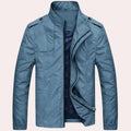 Veste Coupe-Vent Zippée pour Homme – Veste Légère et Décontractée - Bleu Clair