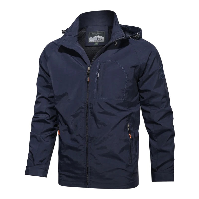 Veste d'été décontractée pour hommes - Bleu