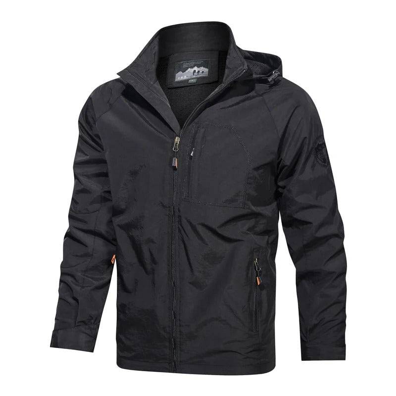Veste d'été décontractée pour hommes - Noir