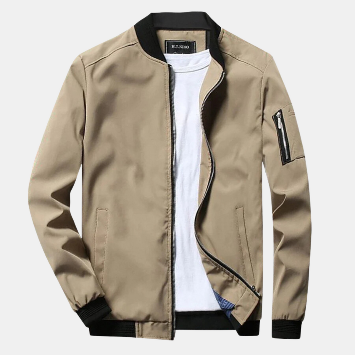 Veste d'été légère, classique et moderne pour hommes - Kaki