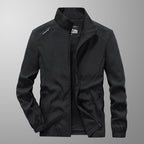 Veste Décontractée Large en Mélange de Coton pour Homme – Col Montant - image 1