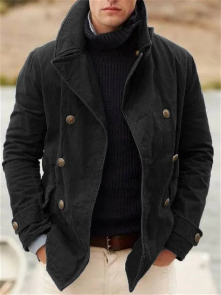 Veste d’Hiver Élégante pour Homme - Noir