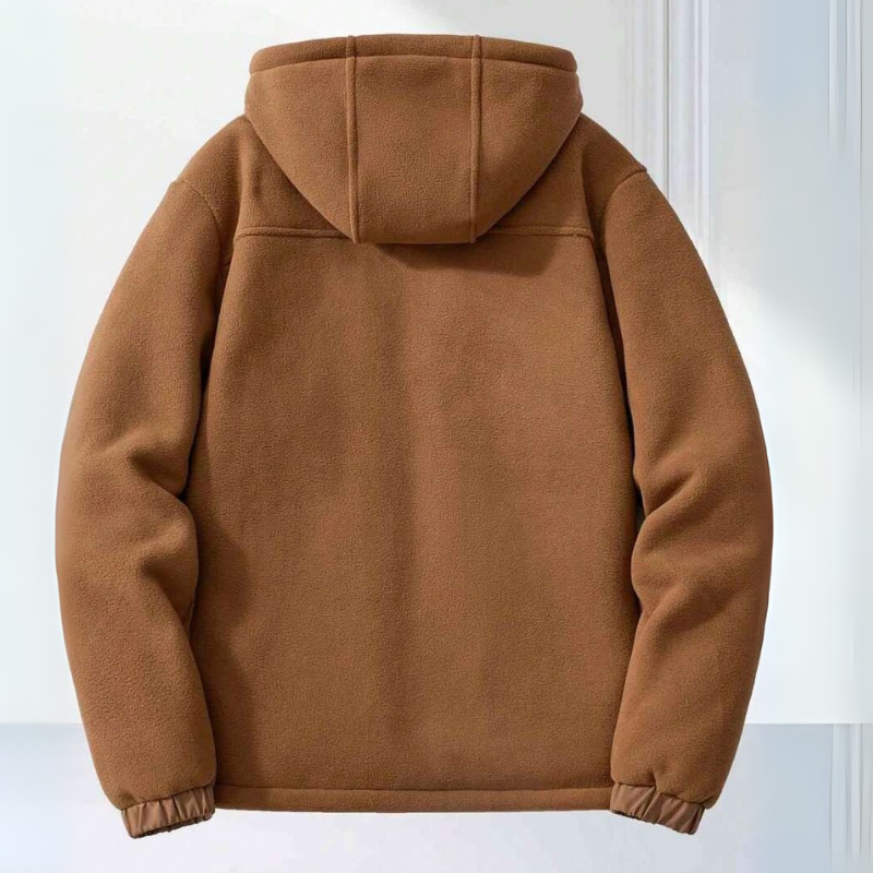 Veste d’Hiver en Polaire Premium pour Homme – Capuche et Poches à Fermeture Éclair - image 3
